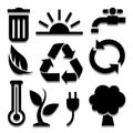 Ecology icon great for any use. Vector EPS10.