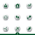 Ecology icon series Royalty Free Stock Photo