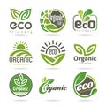 Ecology icon set. Eco-icons Royalty Free Stock Photo