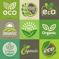 Ecology icon set. Eco-icons Royalty Free Stock Photo