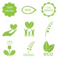 Ecology icon set. Royalty Free Stock Photo