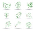 Ecology icon set. Eco-icons. vector Royalty Free Stock Photo