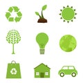 Ecology icons Royalty Free Stock Photo