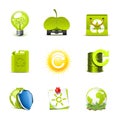 Ecology icons | Bella series Royalty Free Stock Photo