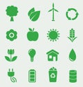 Ecology icons set Royalty Free Stock Photo