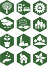 Ecology icons Royalty Free Stock Photo