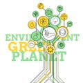 Ecology Infographic. Environment, Green Planet