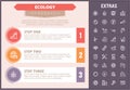 Ecology infographic template, elements and icons.