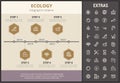 Ecology infographic template, elements and icons.