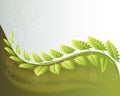 Ecology leaves background render banner template Royalty Free Stock Photo