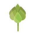 Ecology leaves foliage nature button flat icon design