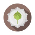 Ecology leaves foliage nature environment block and flat icon