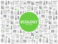 Ecology Line Icons Pattern