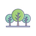 Ecology Line Style vector icon which can easily modify or edit Royalty Free Stock Photo