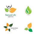 Ecology logo vector icon Royalty Free Stock Photo