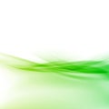 Ecology modern green swoosh wave border Royalty Free Stock Photo