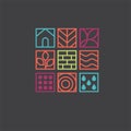 ecology nature house line icon Royalty Free Stock Photo