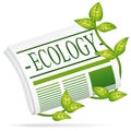 Ecology newspaper. Royalty Free Stock Photo