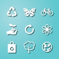 Ecology paper art icons