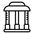 Ecology pergola icon outline vector. House pavilion