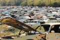 Ecology pollution - rusty used cars