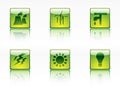 Ecology,power and energy icons