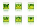 Ecology,power and energy icons