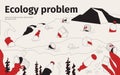 Ecology problem concept