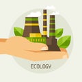 Ecology protection concept illustration. Royalty Free Stock Photo