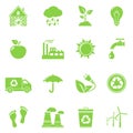Ecology and recycle icons