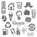 Ecology and recycle icons