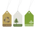 Ecology and recycle tags for environmental design Royalty Free Stock Photo