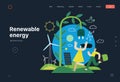 Ecology - Renewable energy Royalty Free Stock Photo