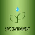 Ecology Save environment Royalty Free Stock Photo