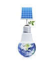 Ecology saving power and energy concept, Elements of this image furnished by NASA Royalty Free Stock Photo