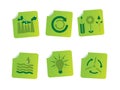 Ecology stickers Royalty Free Stock Photo