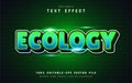 Ecology text effect with gradient