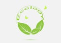 Ecology think green icon concept Royalty Free Stock Photo