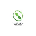 Ecology Tree Leaf Logo Template Royalty Free Stock Photo