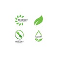 Ecology Tree Leaf Logo Template Royalty Free Stock Photo