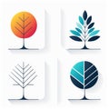 ecology tree logo template vector design Royalty Free Stock Photo