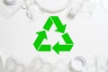 Ecology waste management recycling plastic dispose Royalty Free Stock Photo