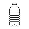 ecology water plastic bottle line icon vector illustration