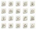 Ecology web icons, document series