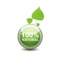 Ecology web push button icon. 100 percent Royalty Free Stock Photo