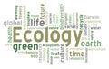 Ecology Word Cloud Royalty Free Stock Photo