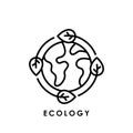 Ecology. World environment icon. Eco Friendly icon. Ecology vector. Ecology icon vector