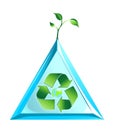 Ecology world logo in vector Royalty Free Stock Photo