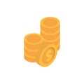 Ecommerce business internet stacked coins money icon