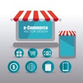 Ecommerce design, vector illustration. Royalty Free Stock Photo